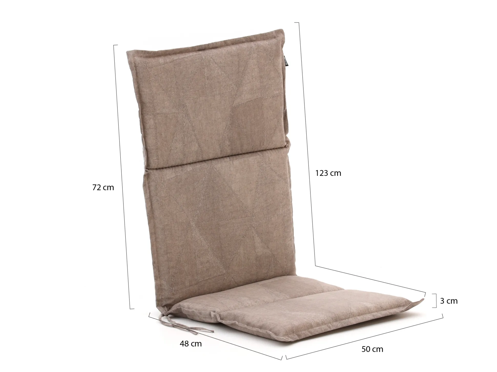 Hartman Fiber tuinkussen hoog 123x50cm