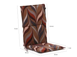 Hartman Fiber tuinkussen hoog 123x50cm