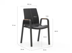 Hartman Flow/Sophie Studio 170cm dining tuinset 5-delig