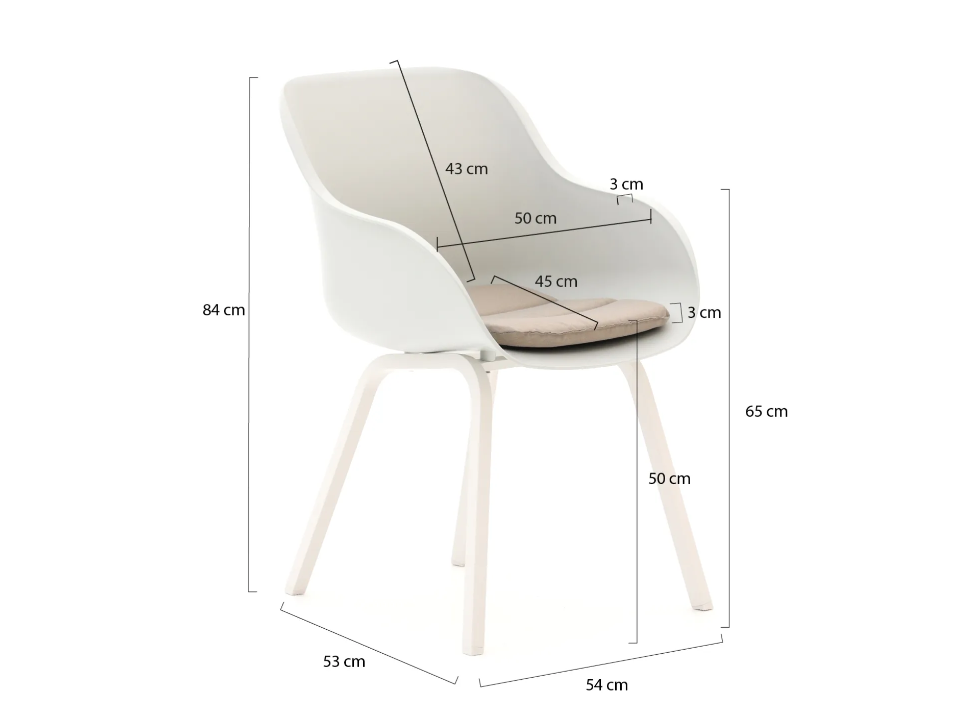 Hartman Le Soleil Element/Sophie Studio ø128cm dining tuinset 5-delig