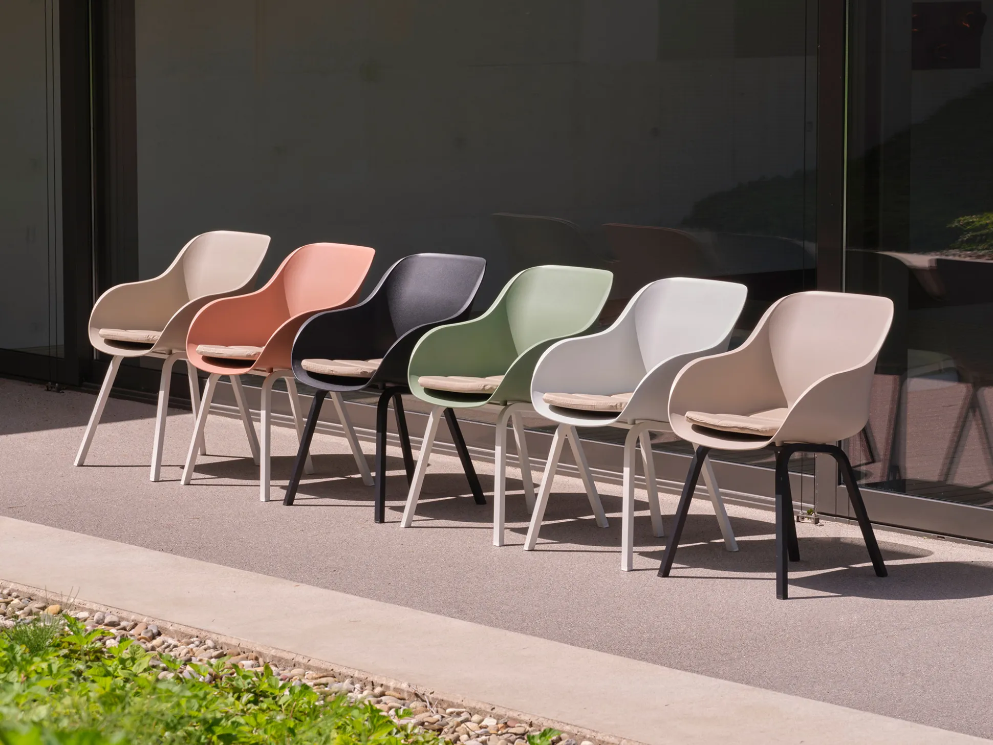 Hartman Le Soleil Element/Sora ø90cm dining tuinset 5-delig