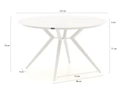Hartman Le Soleil Element/Sora ø127cm dining tuinset 5-delig