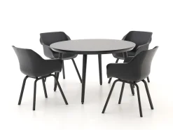 Hartman Sophie Element/Studio ø128cm dining tuinset 5-delig