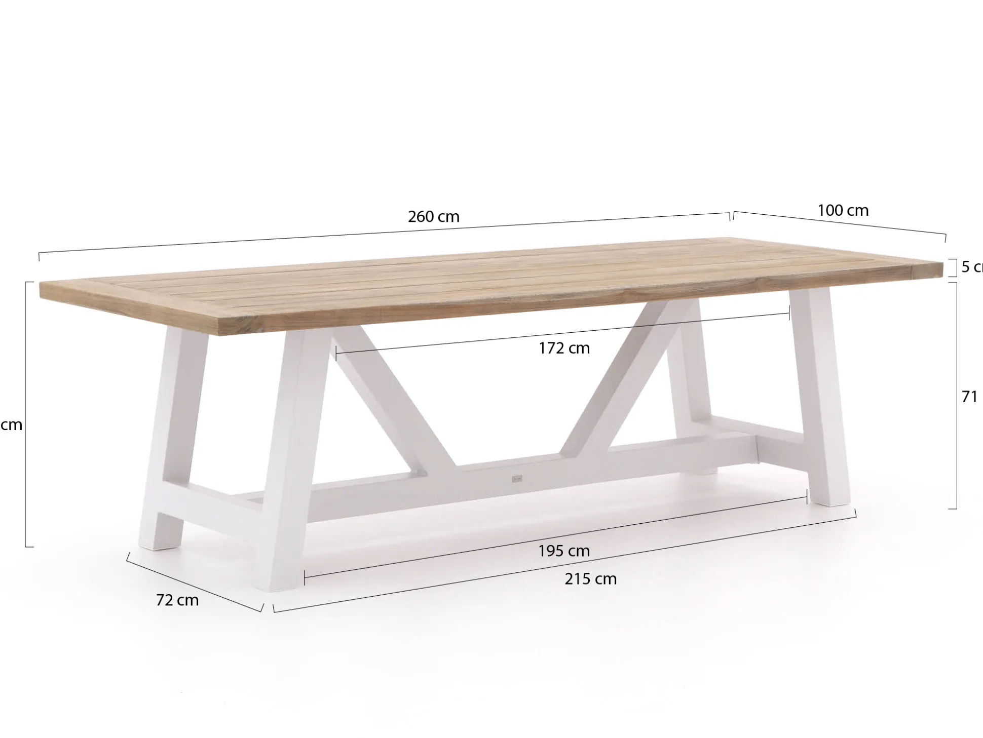 Hartman Sophie Studio/Bresimo 260cm dining tuinset 7-delig
