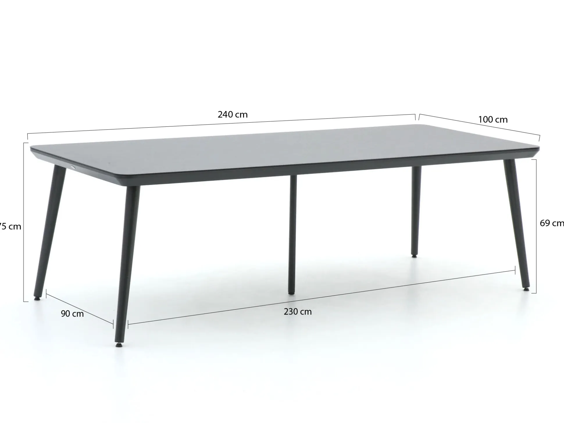 Hartman Sophie Studio dining tuintafel 240x100cm