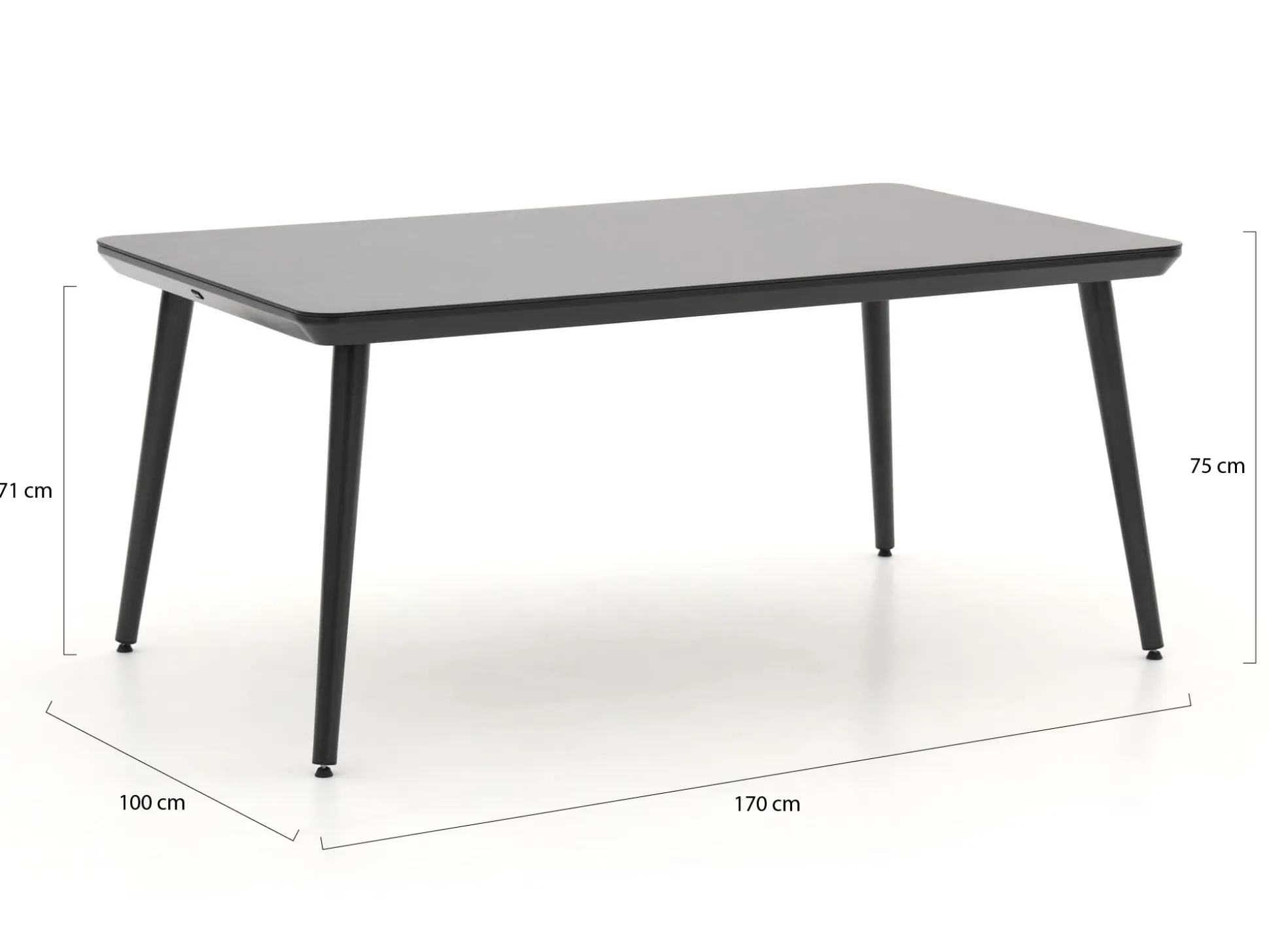 Hartman Sophie Studio dining tuintafel 170x100cm