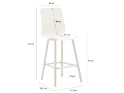 Hartman Sophie Studio Wave barstoel