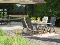 Hartman Troy/Lodola ø 150cm dining tuinset 6-delig verstelbaar