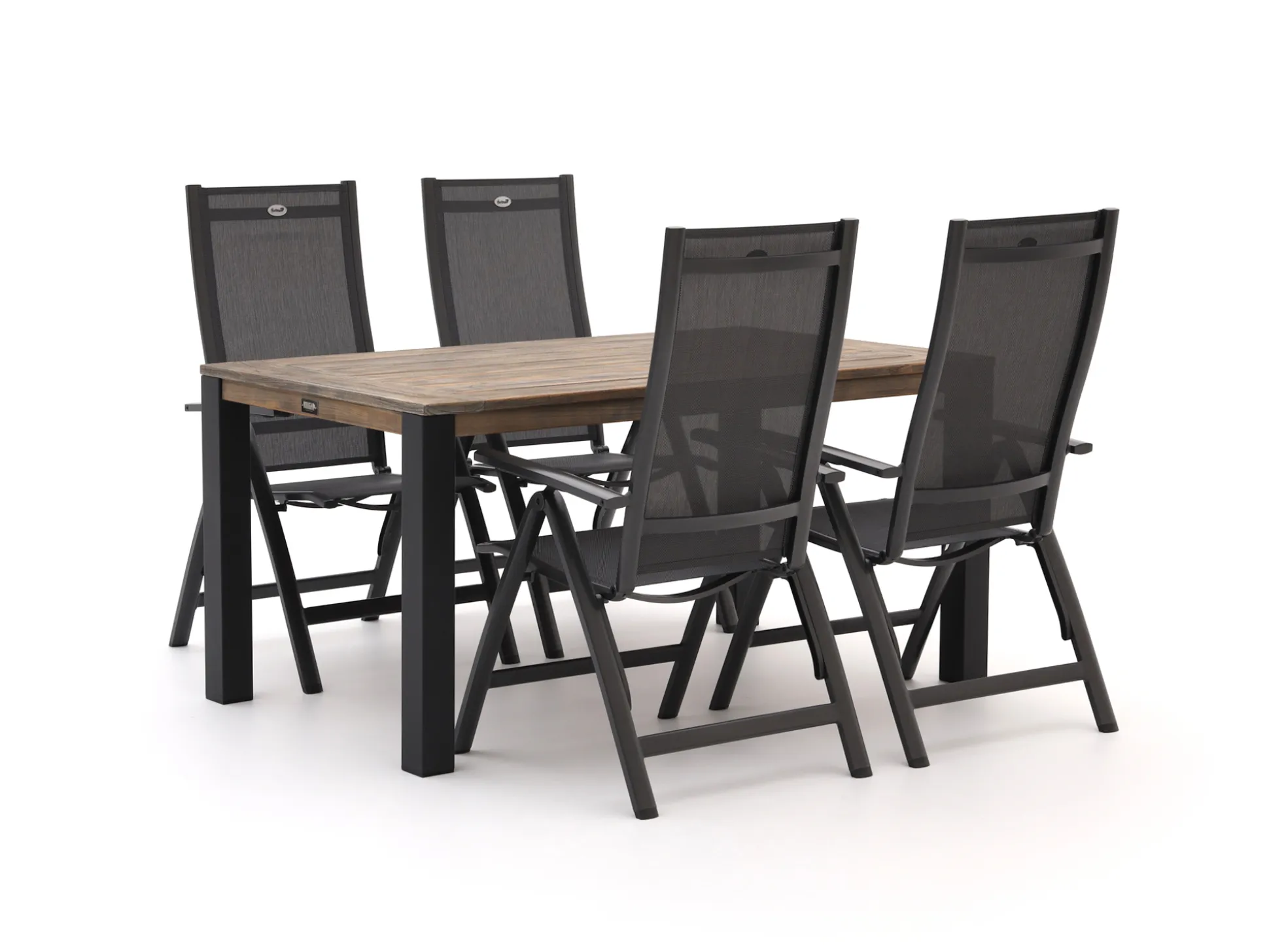 Hartman Troy/ROUGH-S 160cm dining tuinset 5-delig verstelbaar