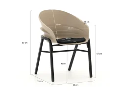 Hartman Tubb dining tuinset 240cm 7-delig verstelbaar