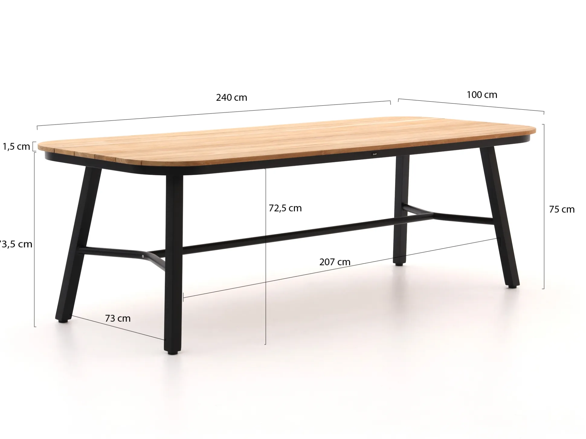 Hartman Tubb dining tuintafel 240x100cm