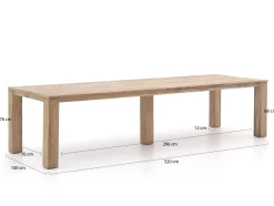 Intenso Adriano/ROUGH-X 320cm dining tuinset 9-delig