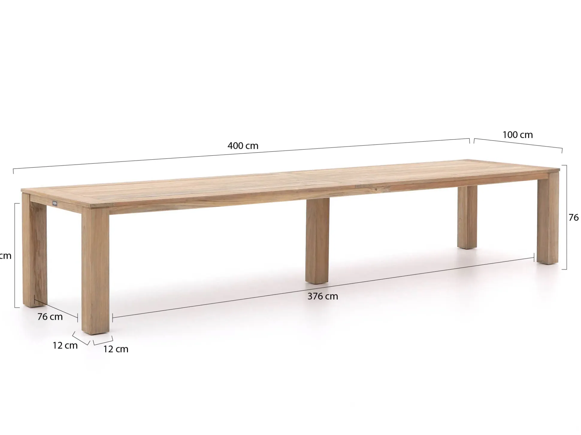 Intenso Adriano/ROUGH-X 400cm dining tuinset 11-delig