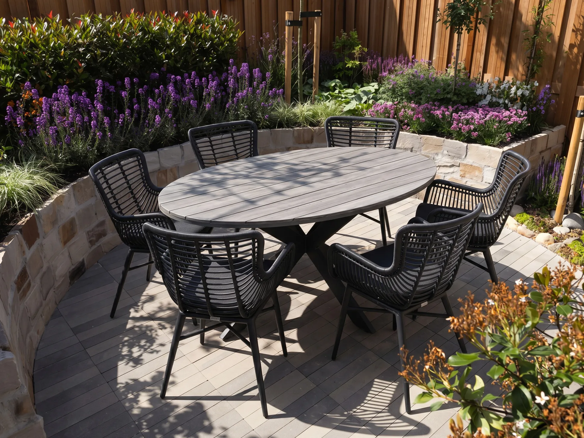 Intenso Asti/Fidenza ovaal 180cm dining tuinset 7-delig