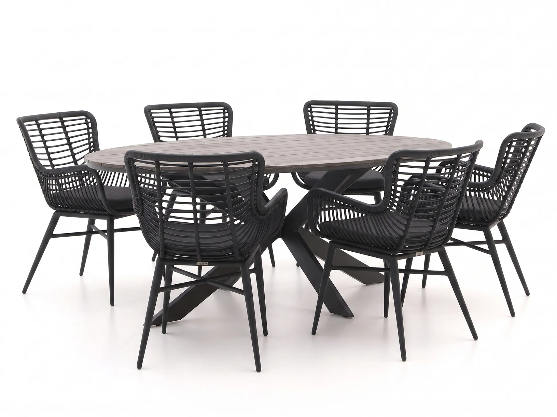 Intenso Asti/Fidenza ovaal 220cm dining tuinset 7-delig