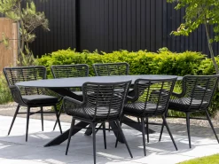 Intenso Asti/Furato ellips 200cm dining tuinset 7-delig