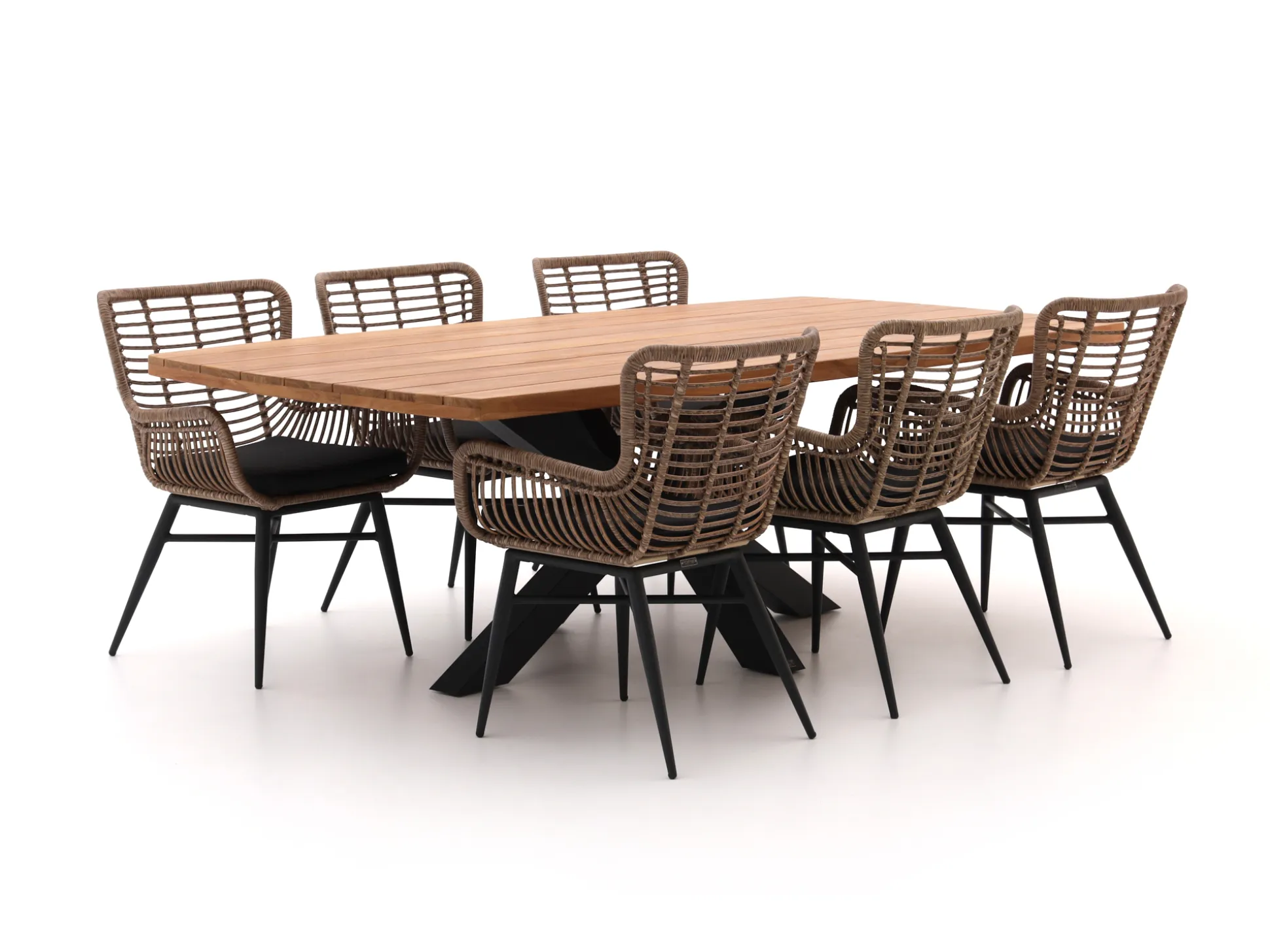 Intenso Asti/Induno Deens Ovaal 240cm dining tuinset 7-delig