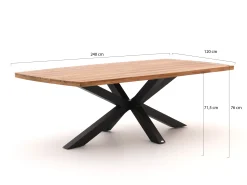Intenso Asti/Induno Deens Ovaal 240cm dining tuinset 7-delig