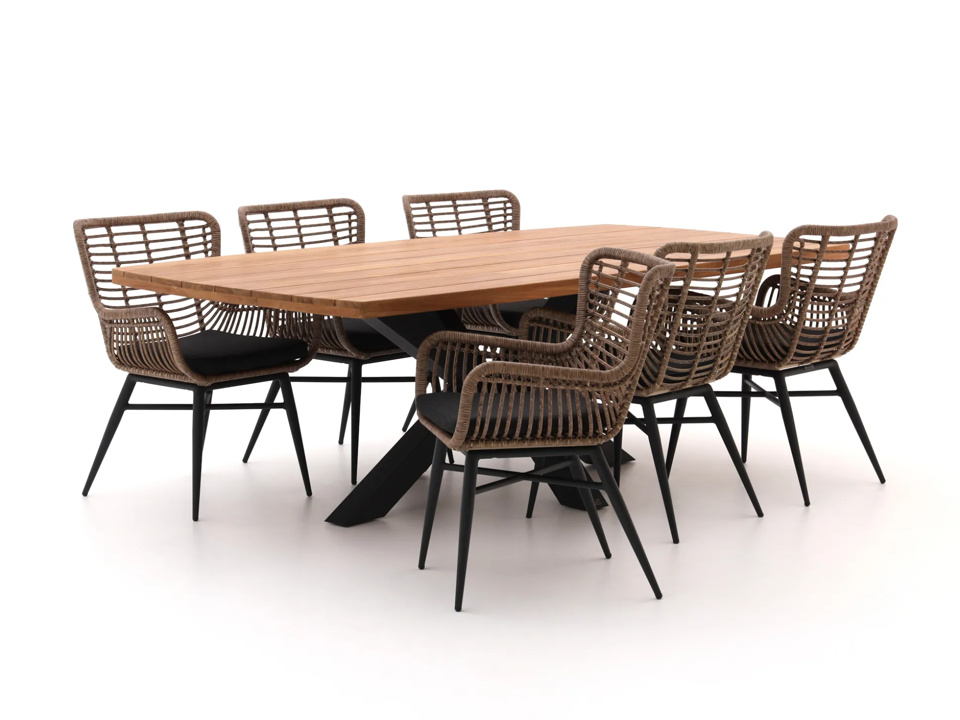 Intenso Asti/Induno Deens Ovaal 240cm dining tuinset 7-delig