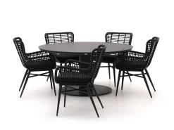 Intenso Asti/La Fonte Ø150cm dining tuinset 6-delig