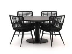 Intenso Asti/La Fonte Ø120cm dining tuinset 5-delig