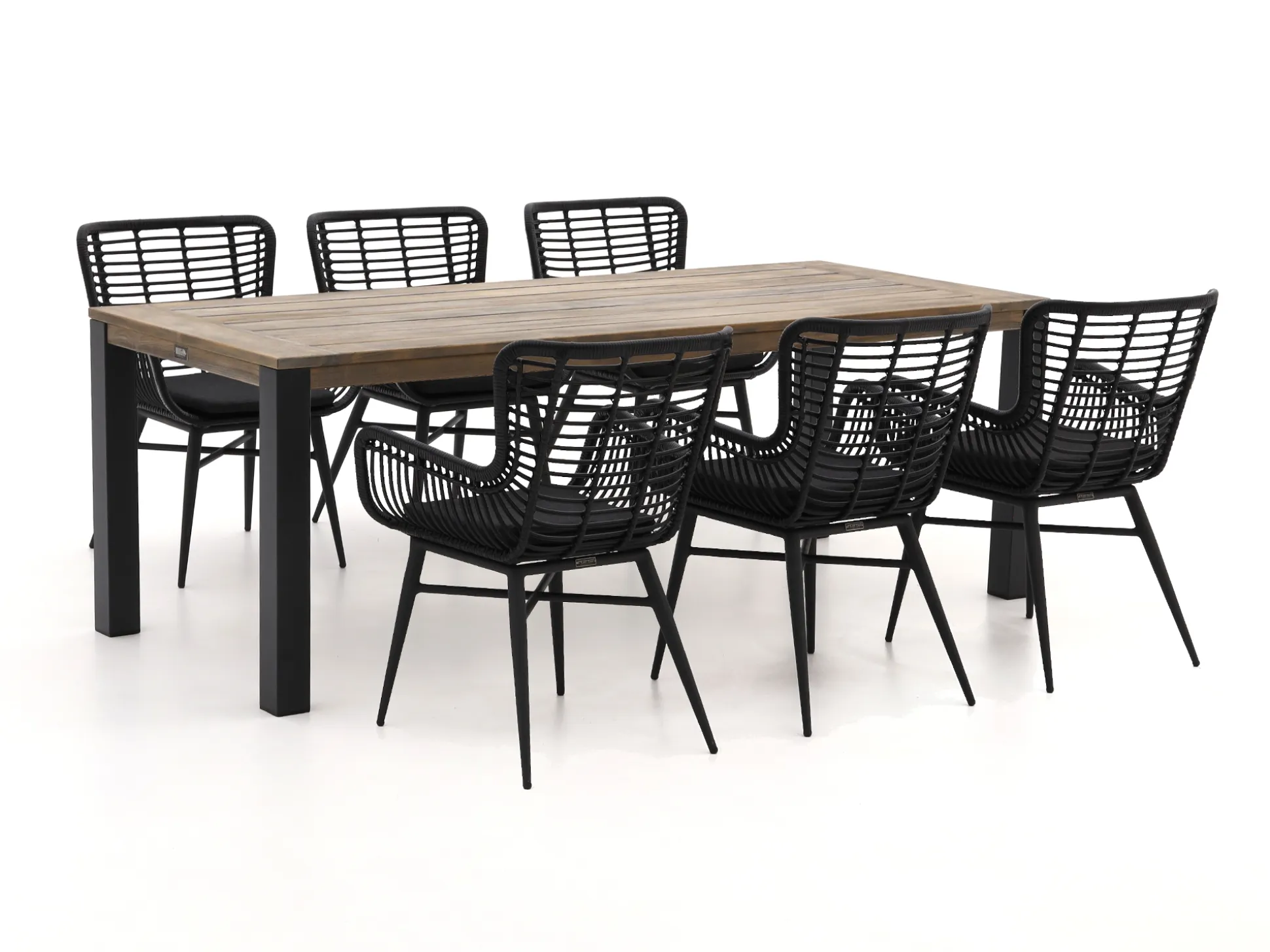 Intenso Asti/ROUGH-S 220cm dining tuinset 7-delig