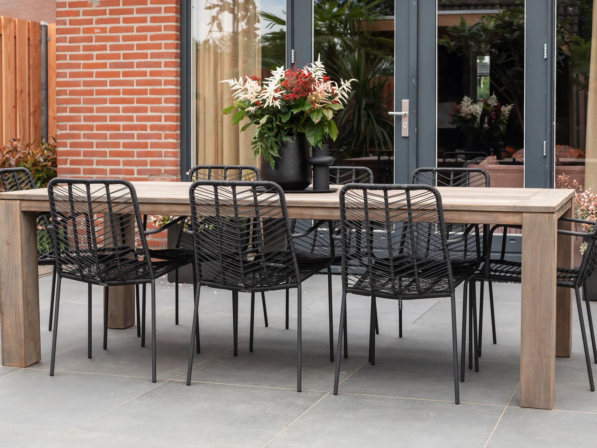 Intenso Asti/ROUGH-S 220cm dining tuinset 7-delig