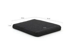 Intenso Asti Zitkussen dining tuinstoel Natural/Black