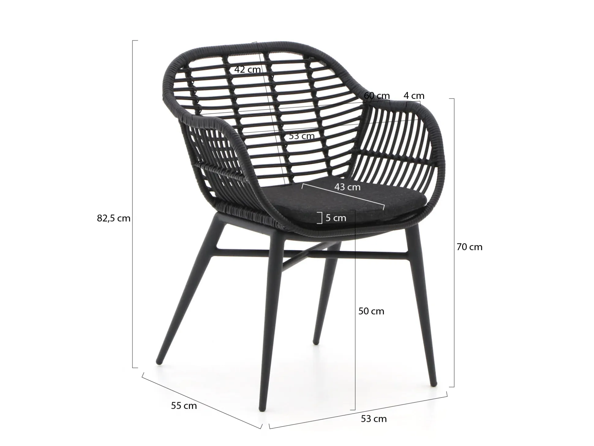 Intenso Azora dining tuinstoel