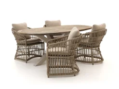 Intenso Cameri/ROUGH-Y Ellips 200cm dining tuinset 5-delig