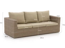 Intenso Carpino lounge tuinbank 3-zits 230cm