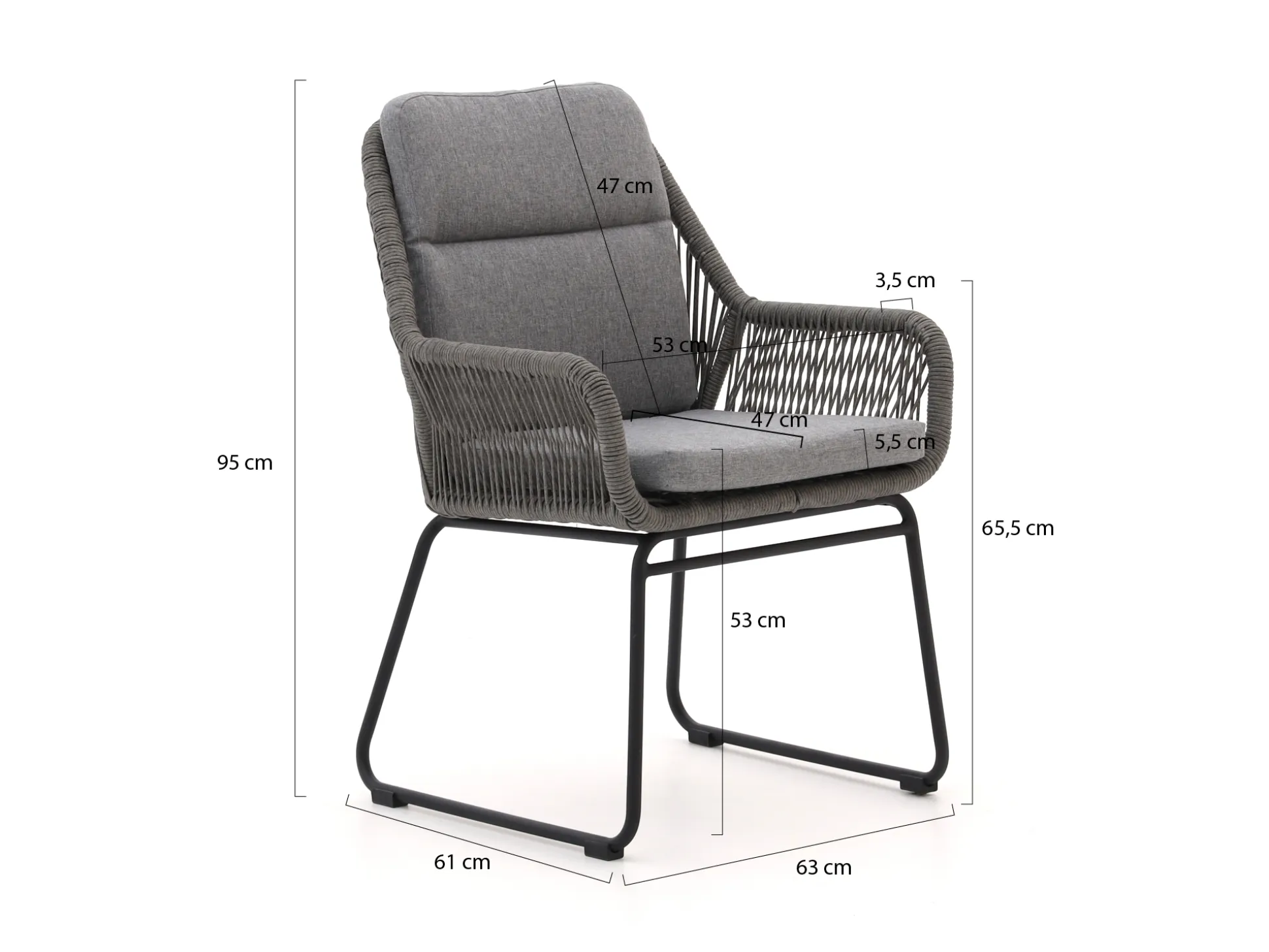 Intenso Isorella/Bresimo 260cm dining tuinset 7-delig