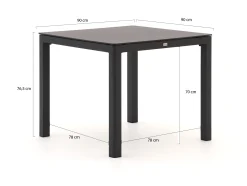 Intenso Isorella/La Fonte 90cm dining tuinset 3-delig
