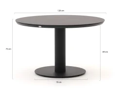 Intenso Isorella/La Fonte ø 120cm dining tuinset 5-delig