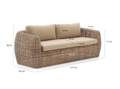 Intenso Marecchia lounge tuinbank 2-zits 226cm