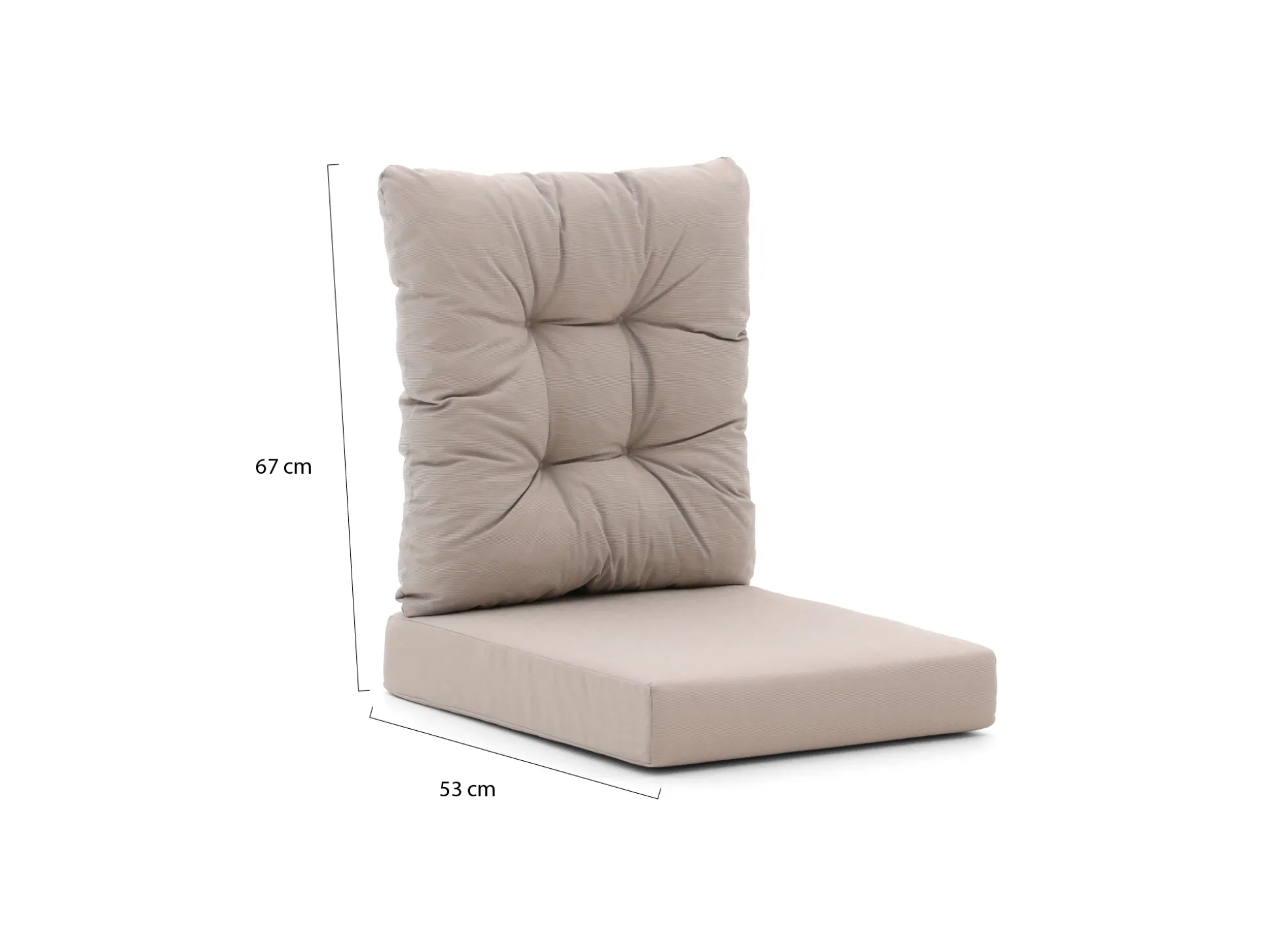 Intenso Mazzano kussens zit + rug t.b.v. lounge tuinstoel verstelbaar