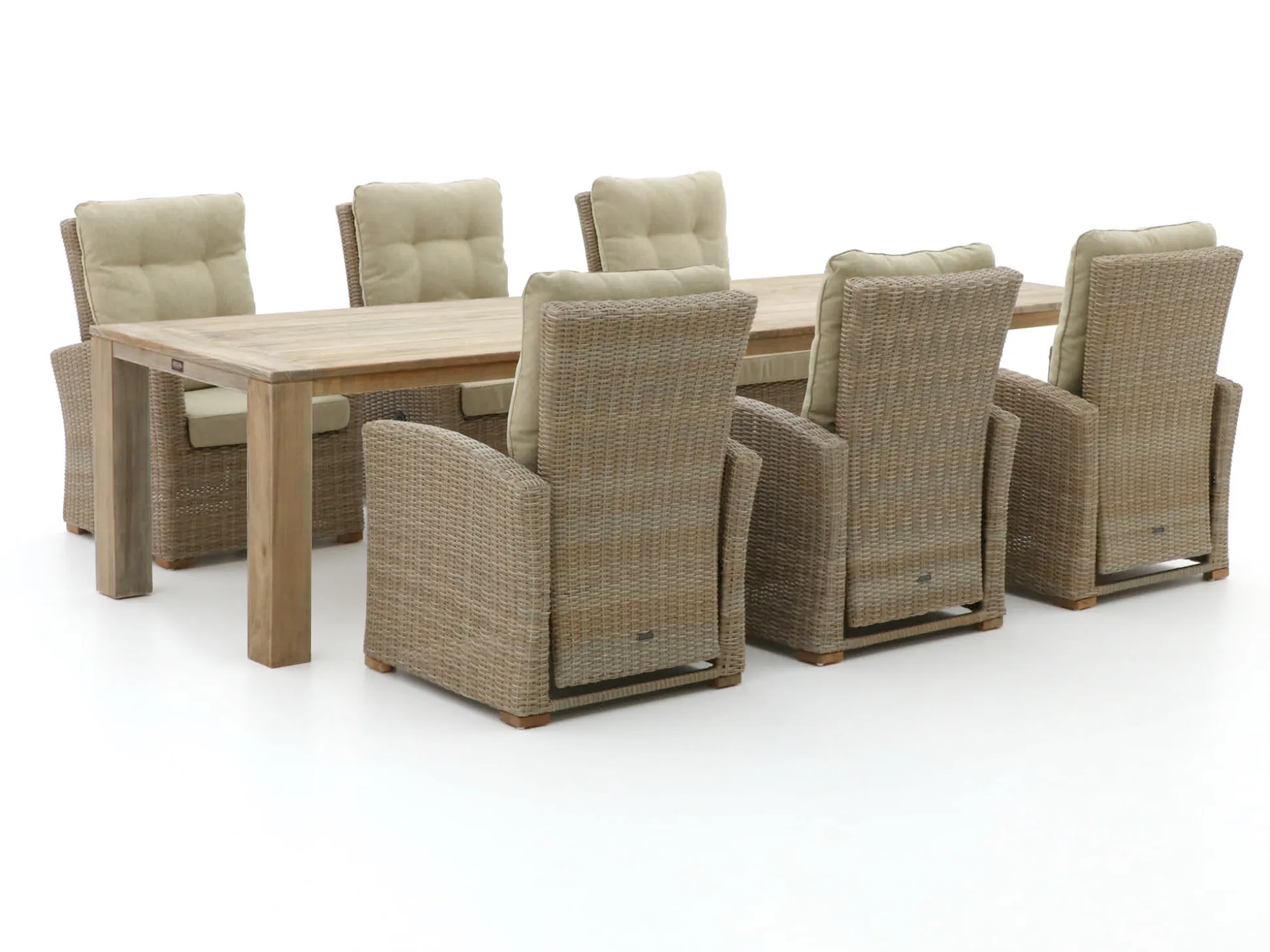 Intenso Mazzano/ROUGH-X 320cm lounge-dining tuinset 7-delig verstelbaar