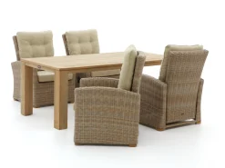 Intenso Mazzano/ROUGH-X 200cm lounge-dining tuinset 5-delig verstelbaar
