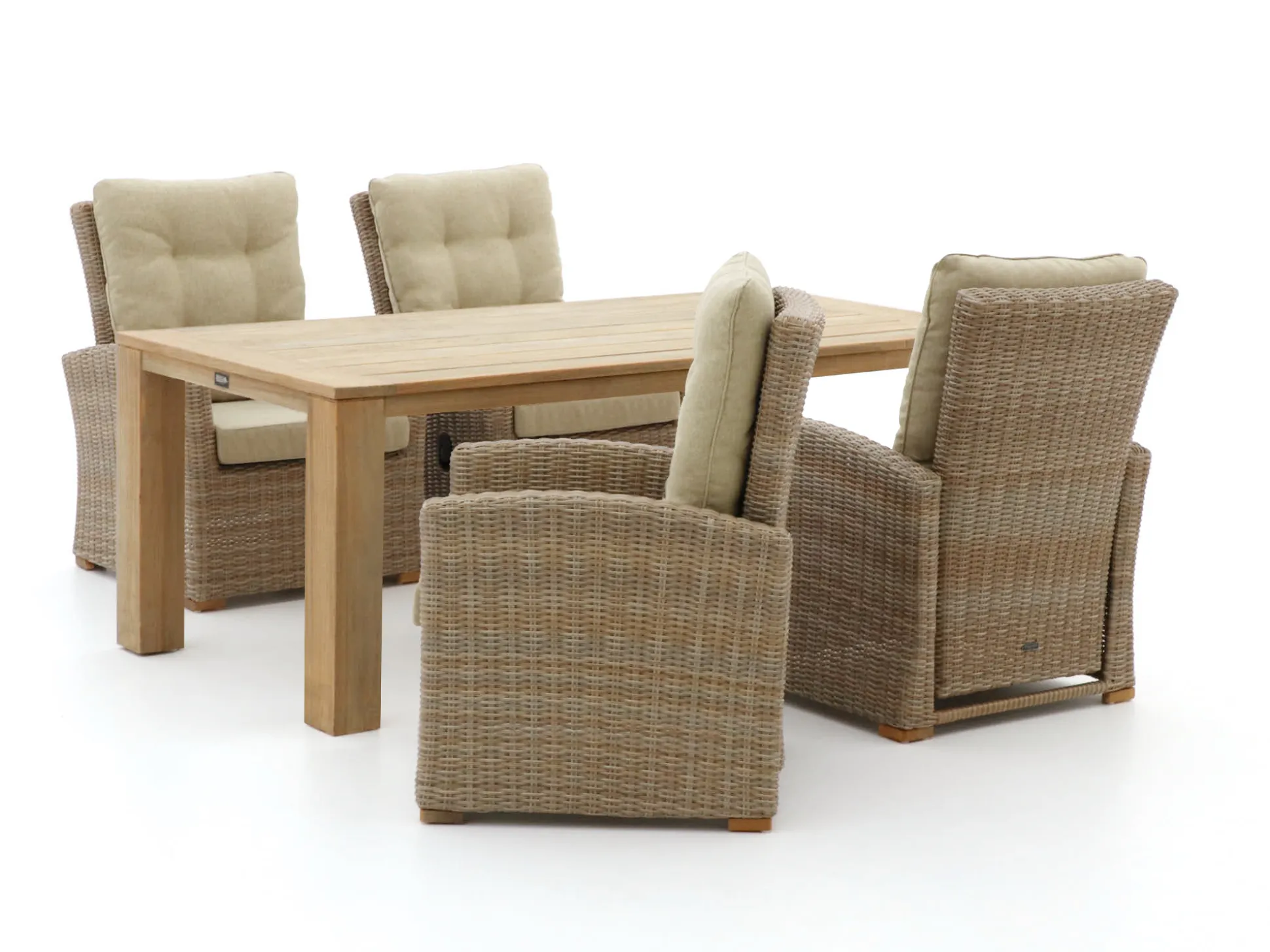 Intenso Mazzano/ROUGH-X 200cm lounge-dining tuinset 5-delig verstelbaar