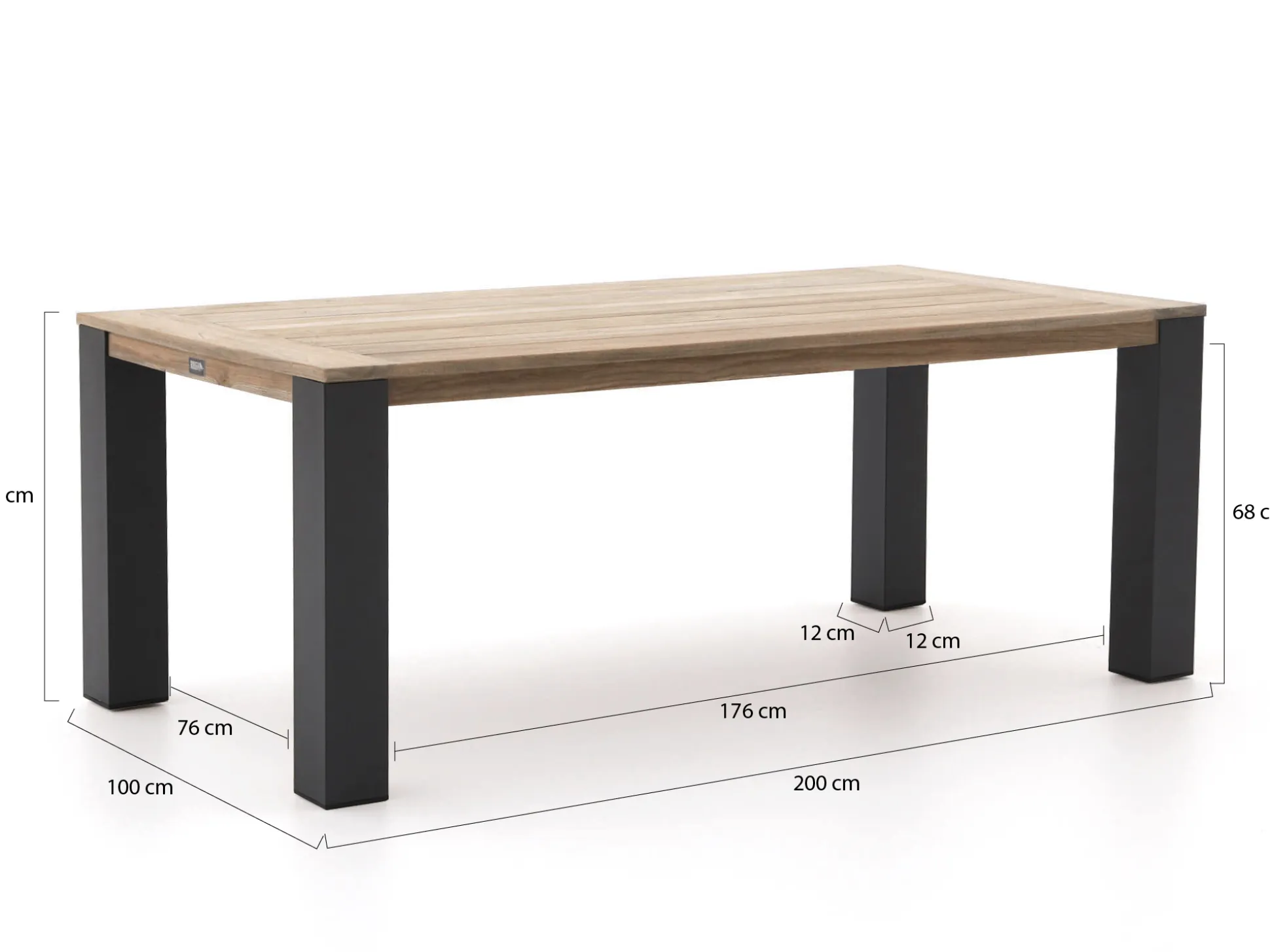 Intenso Mazzano/ROUGH-Y Ellips 200cm dining tuinset 5-delig verstelbaar
