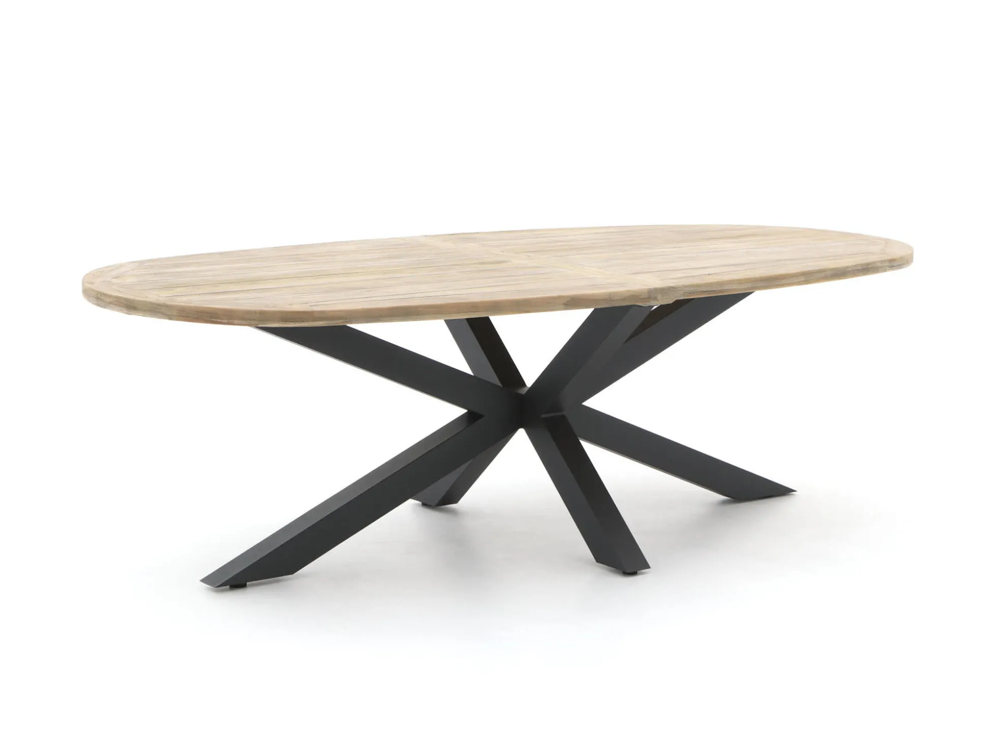 Intenso Mazzano/ROUGH-Y Ellips 200cm dining tuinset 5-delig verstelbaar