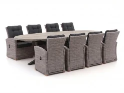 Intenso Mazzano/ROUGH-Y Ellips 280cm dining tuinset 9-delig verstelbaar