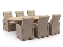 Intenso Mazzano/ROUGH-Y Ellips 240cm dining tuinset 7-delig verstelbaar