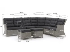 Intenso Milano hoek loungeset 6-delig