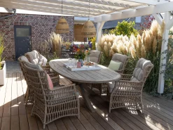 Intenso Milano/ROUGH-Y 280cm dining-lounge tuinset 7-delig