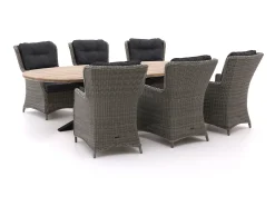 Intenso Milano/ROUGH-Y Ellips 280cm dining tuinset 7-delig