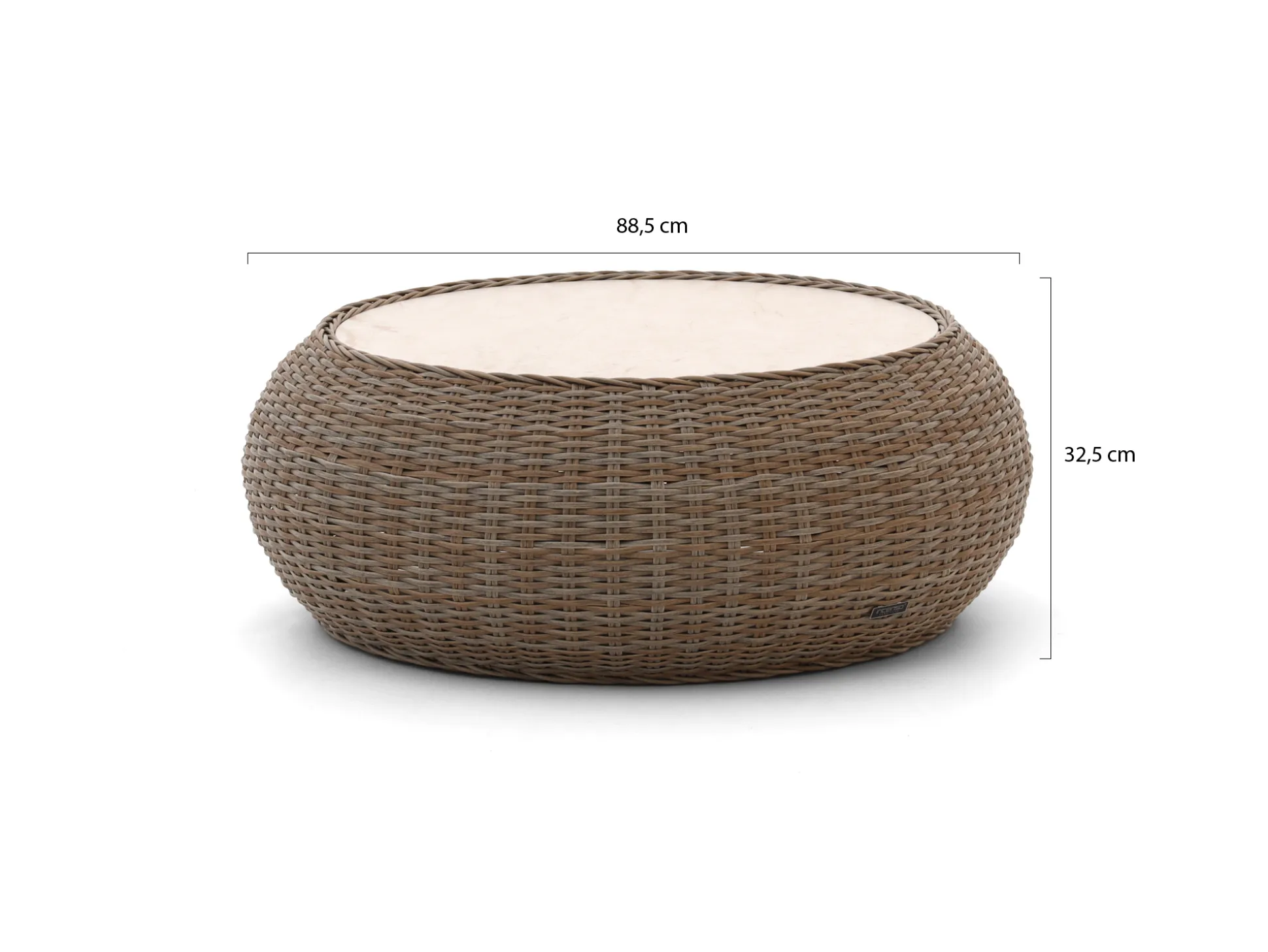 Intenso Santa Ninfa lounge tuintafelset ø 101cm/41x82x22cm