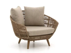 Intenso Stila/Cosidune stoel-bank loungeset met vuurtafel 5-delig
