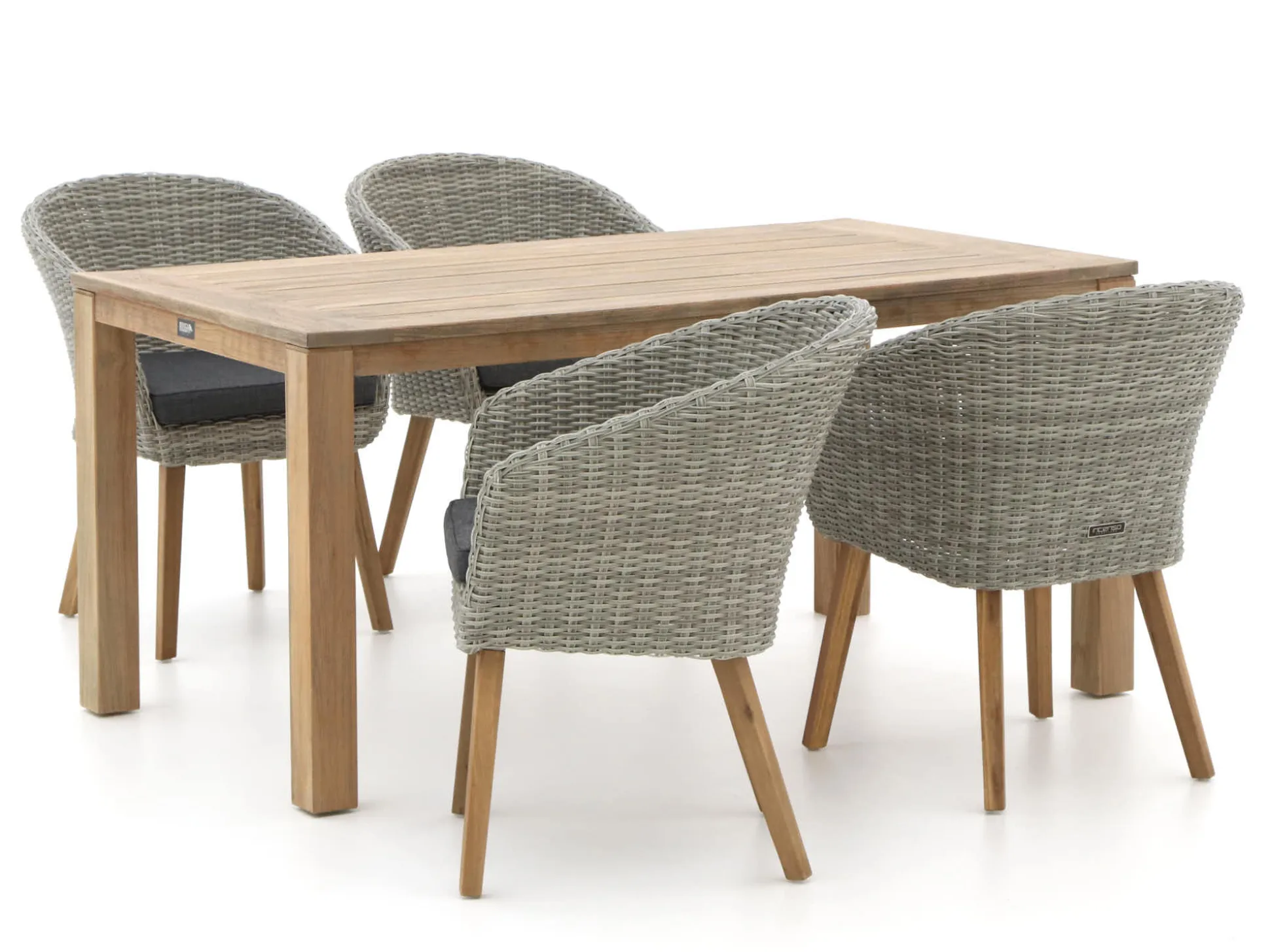 Intenso Tropea/ROUGH-S 160cm dining tuinset 5-delig