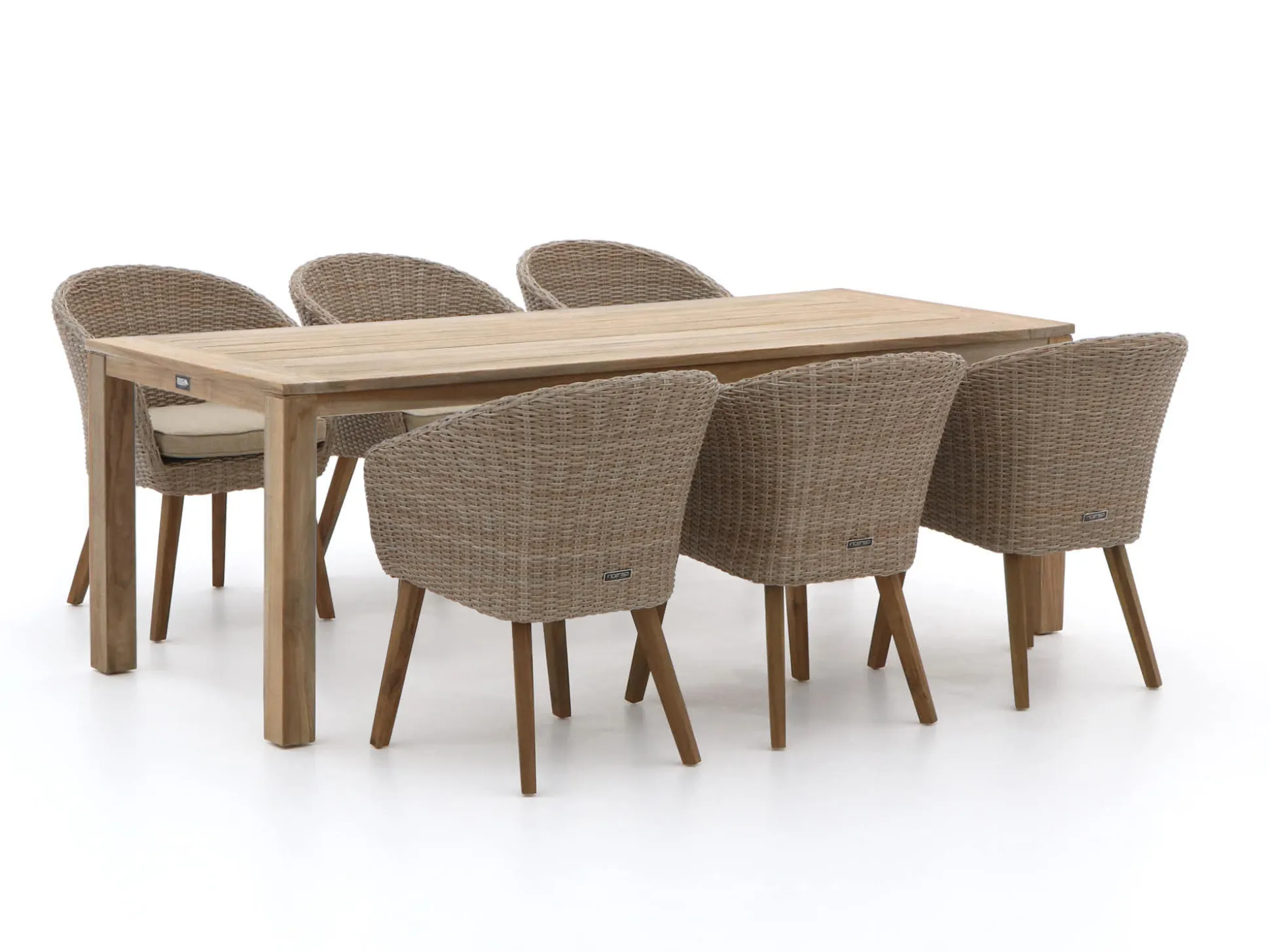 Intenso Tropea/ROUGH-S 220cm dining tuinset 7-delig